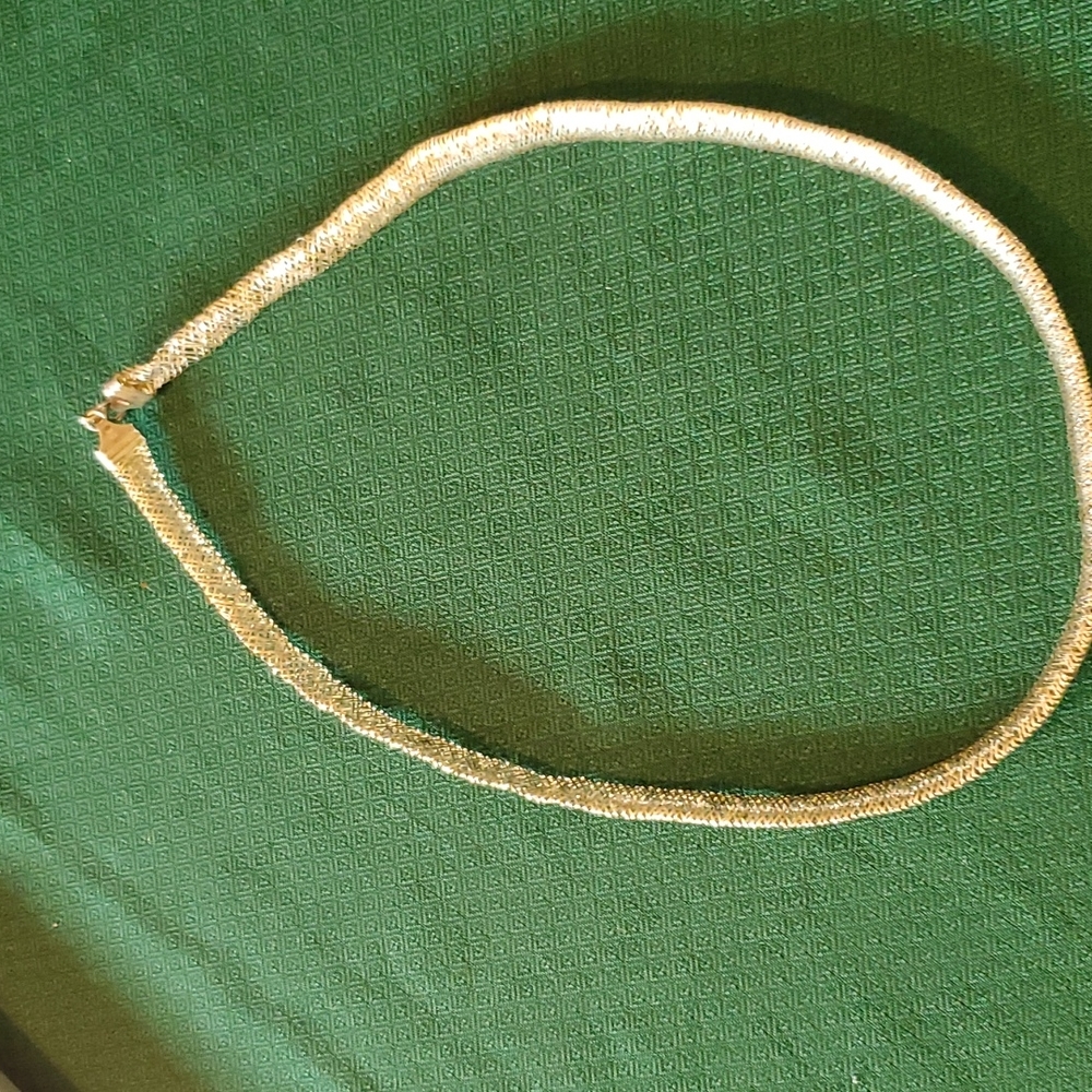 24 inch sterling silver mesh necklace